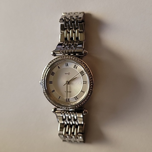 Fossil Women's Silver-Tone Watch with Crystal Accents - Picture 3 of 6